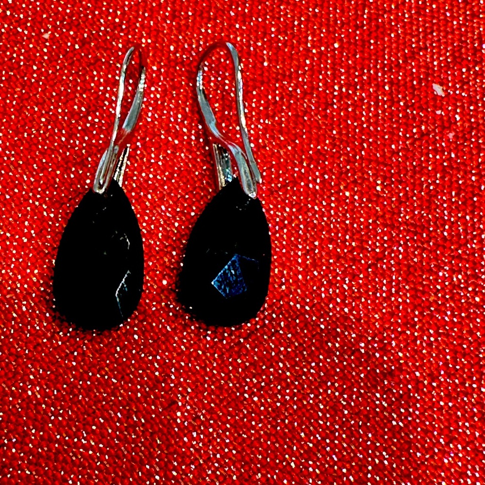 New Black Drop Earrings